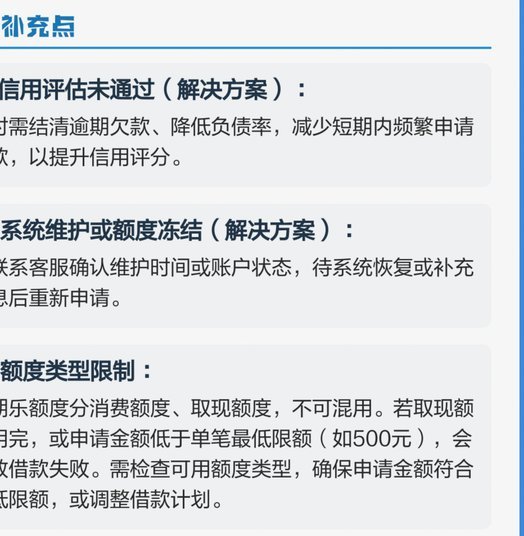分期乐显示额度为何突然不可用